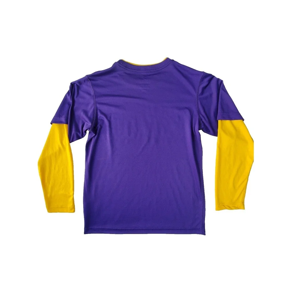 Nike LSU Tigers Dri-FIT Long Sleeve Shirt Men's Large Purple‎ Gold